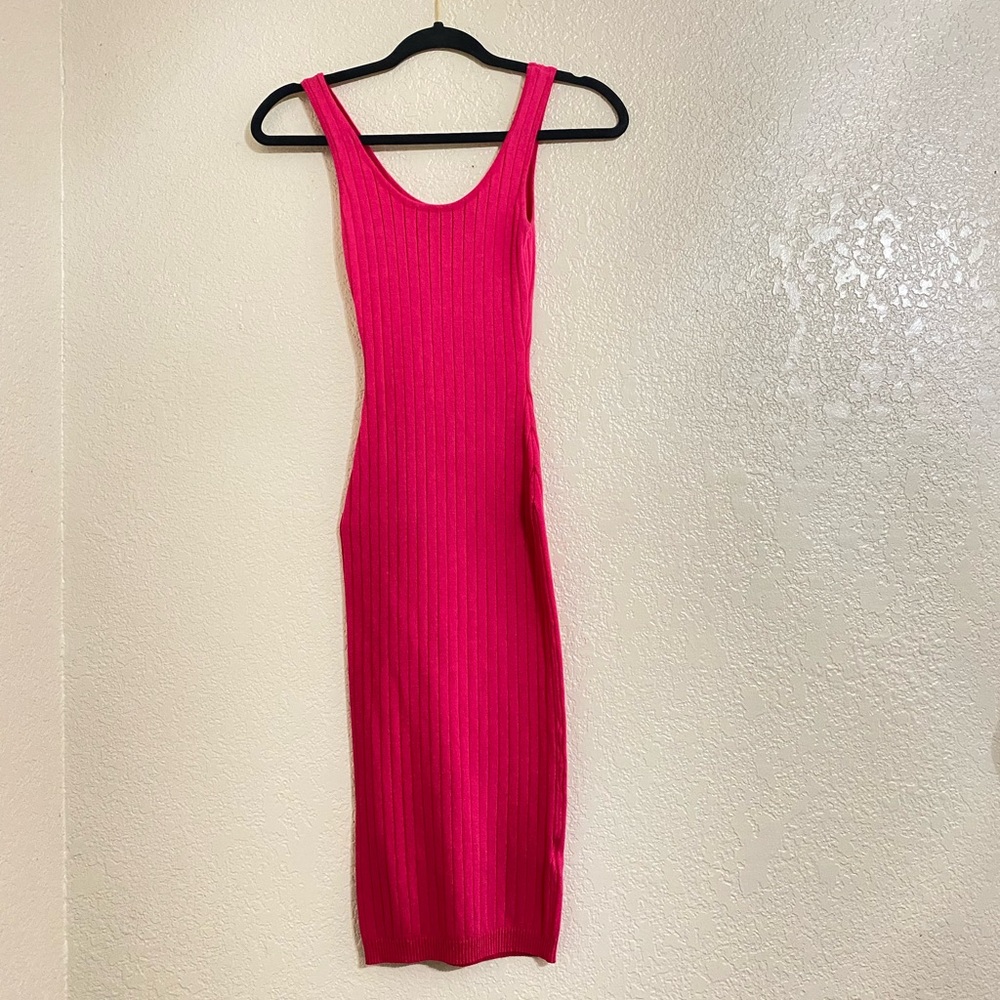 Hera Collection Vibrant Pink Midi Dress